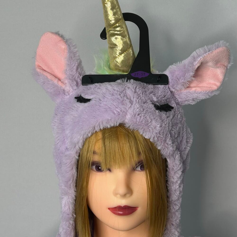 NWT Hyde & EEK Toddler Unicorn Costume12-18 mth Purple Plush Halloween Wings